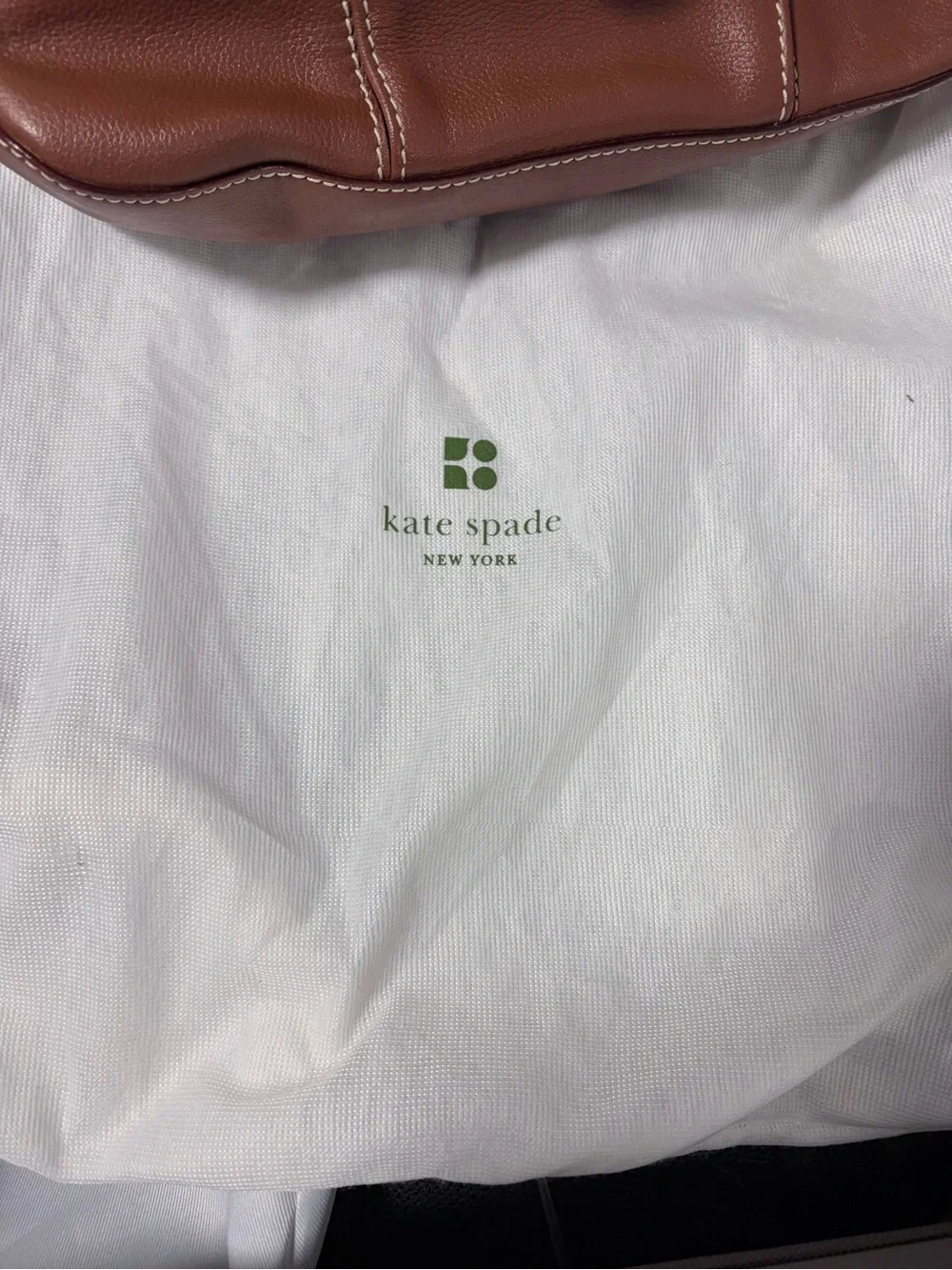 kate spade Cognac Brown Leather Shoulder Bag